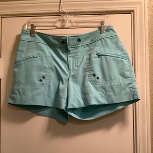 Athleta swim shorts, size 8. Light aqua color.